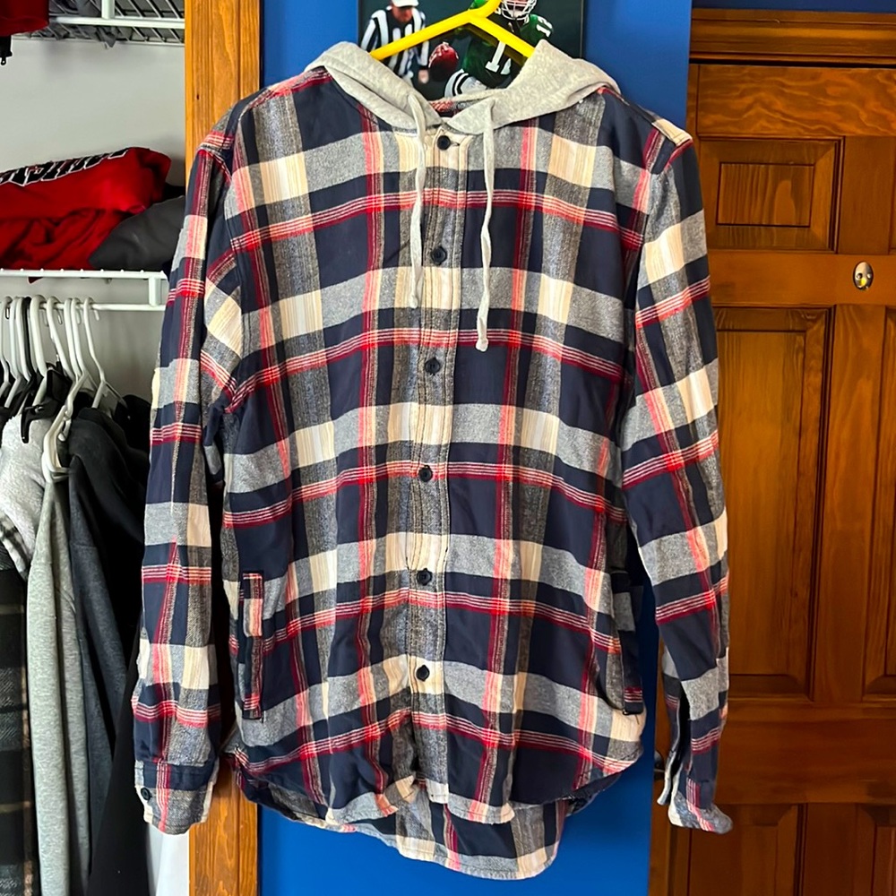 Pacsun Flannel Hoodie